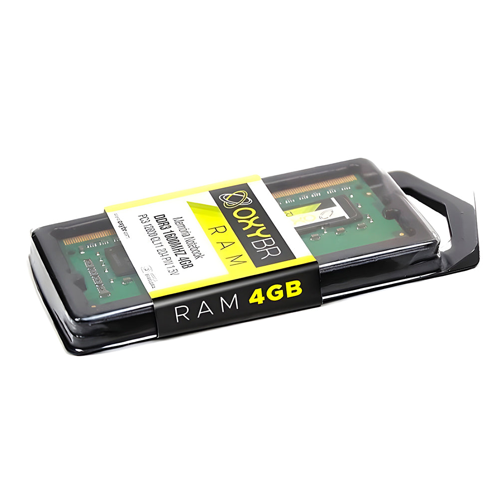 Memória Ram Notebook OxyBR DDR3 4GB 1600MHz